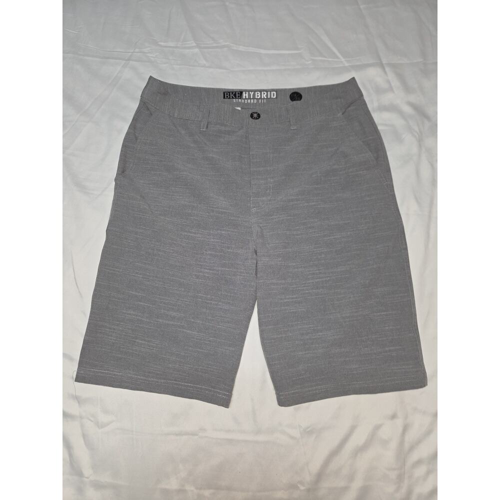 BKE Men's Gray Hybrid Athletic Fit Shorts, Size 31